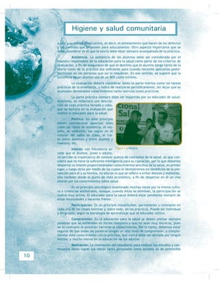 ¿Qué es un principio de educación?
3) ¢$ TXp VH UHÀHUH HO DGMHWLYR sanitaria?
4) ¿Qué quiere decir diseño curricular?
)LJXUD  Las acciones de información pueden
repercutir en la salud y bienestar de toda una
FRPXQLGDG
5
Aplica el saneamiento básico en la prevención
de las enfermedades frecuentes en comunidadesSubmódulo III
 