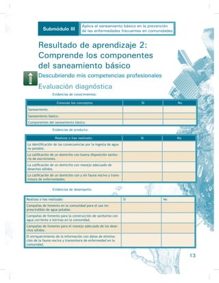 ¿Debemos tomar en cuenta el número de asistencia a las pláticas?
3) ¿Debemos insistir en que se use vestido uniforme, zapatos y otras reglas?
)LJXUD  3UREDEOHPHQWH HQ HO IXWXUR VHD QHFHVDULR
que impartas alguna plática acerca de un tema de sa-
OXG SRU OR TXH GHEHV HVWDU SUHSDUDGR
6
Higiene y salud comunitaria
 