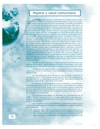 Cuando terminen su exposición, pidan a sus compañeros que evalúen crítica y
FRQVWUXFWLYDPHQWH VX WUDEDMR
12
Higiene y salud comunitaria
 