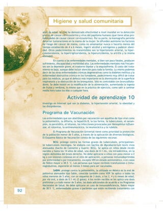 una persona con convulsiones;
6) XQD SHUVRQD FRQ TXHPDGXUDV GH SULPHU JUDGR
Desarrollando mis competencias
Desarrollo de referentes
El tema de primeros auxilios abarca distintos aspectos del mismo, todos los cuales
revisten gran importancia, por lo que es necesario tomar en serio estos conoci-
mientos desde el principio, y sobre todo la práctica, ya que es similar a lo que vas
D WHQHU TXH KDFHU HQ VX RSRUWXQLGDG SDUD REWHQHU EXHQRV UHVXOWDGRV RPHQFHPRV
FRQ ORV FRQFHSWRV EiVLFRV R GHÀQLFLRQHV
Primeros auxilios 6RQ ODV SULPHUDV DFFLRQHV EiVLFDV  QHFHVDULDV TXH
ponemos en práctica en forma inmediata para atender a una persona víctima de
un accidente o de la agudización de una enfermedad para mantener o mejorar sus
condiciones, hasta conseguir que la atienda un médico en centro hospitalario o un
SURIHVLRQDO SDUDPpGLFR $ OD SULPHUD SHUVRQD TXH VH GHFLGH SDUWLFLSDU HQ OD DWHQ-
FLyQ GH HVWRV FDVRV VH OH OODPD ´primer respondiente” o primer contacto, quien
puede no ser un profesional de la salud y se encarga de evaluar la escena, iniciar
la revisión y evaluación del lesionado y llamar al servicio médico de urgencias,
por el medio que sea necesario y sin demora, para que realice el traslado al cen-
WUR PpGLFR (Q DOJXQDV ]RQDV XUEDQDV VH OH OODPD 6LVWHPD GH $WHQFLyQ 0pGLFD GH
8UJHQFLDV 2WUDV DFFLRQHV GHO SULPHU FRQWDFWR VRQ PDQWHQHU ODV YtDV UHVSLUDWRULDV
OLEUHV LQLFLDU OD 53 GH VHU QHFHVDULR  SURSRUFLRQDU GDWRV GHO DFFLGHQWH D ORV GH
8UJHQFLDV D VX DUULER /DV DFFLRQHV GH SULPHURV DX[LOLRV EiVLFRV GHEHQ LQLFLDUVH OR
más pronto posible, porque muchas veces de ello depende la importancia de los
GDxRV R HO SURQyVWLFR  ODV VHFXHODV (Q OD DFWXDOLGDG KD YDULDV GHSHQGHQFLDV WDQ-
41
Aplica el saneamiento básico en la prevención
de las enfermedades frecuentes en comunidadesSubmódulo III
 