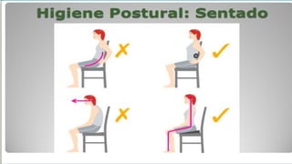 HIGIENE DE COLUMNA y posturas a usar en la vida | PPTX