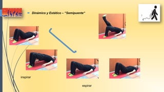  Dinámico y Estático – ‘‘Semipuente“
inspirar
espirar
 