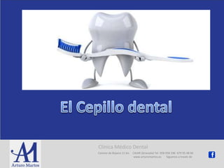 Camino de Bojaira 11 bis CAJAR (Granada) Tel 958 058 196 679 95 48 66
www.arturomartos.es Síguenos a través de
Clínica Médico Dental
 