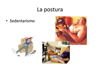 La postura Sedentarismo 