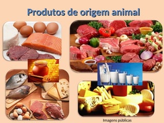 Produtos de origem animal
Produtos de origem animal
Imagens públicas
 
