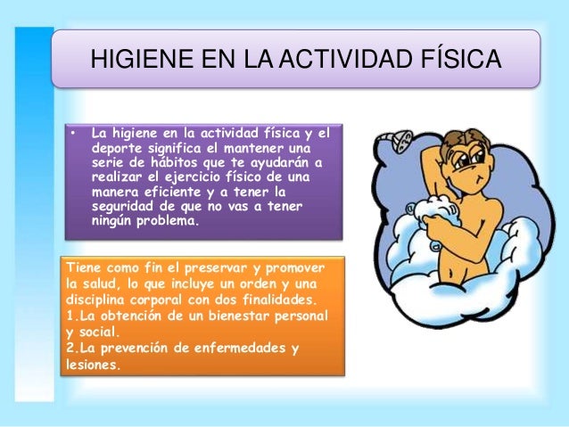 Higiene en la actividad física Higiene en la actividad física