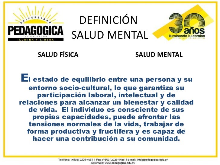 Que Significa Salud Mental unas decoradas