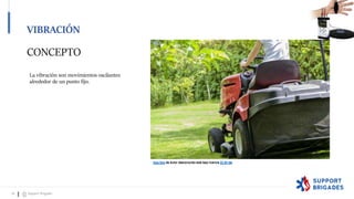 CONCEPTO
La vibración son movimientos oscilantes
alrededor de un punto fijo.
Esta foto de Autor desconocido está bajo licencia CC BY-NC
Esta foto de Autor desconocido está bajo licencia CC BY-SA
VIBRACIÓN
16 Support Brigades
 