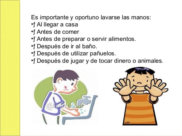 Higiene personal del niño