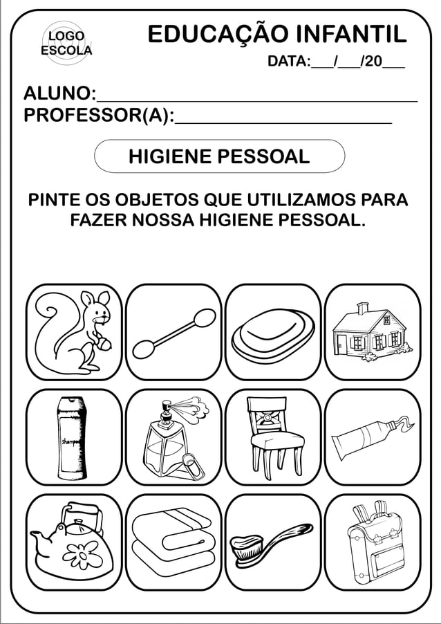 Higiene pessoal- ATIVIDADE LÚDICA VARIADA | PDF