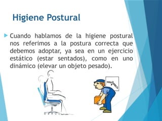 Guía Completa de Higiene Postural para Cuidar la Columna Vertebral | PPTX