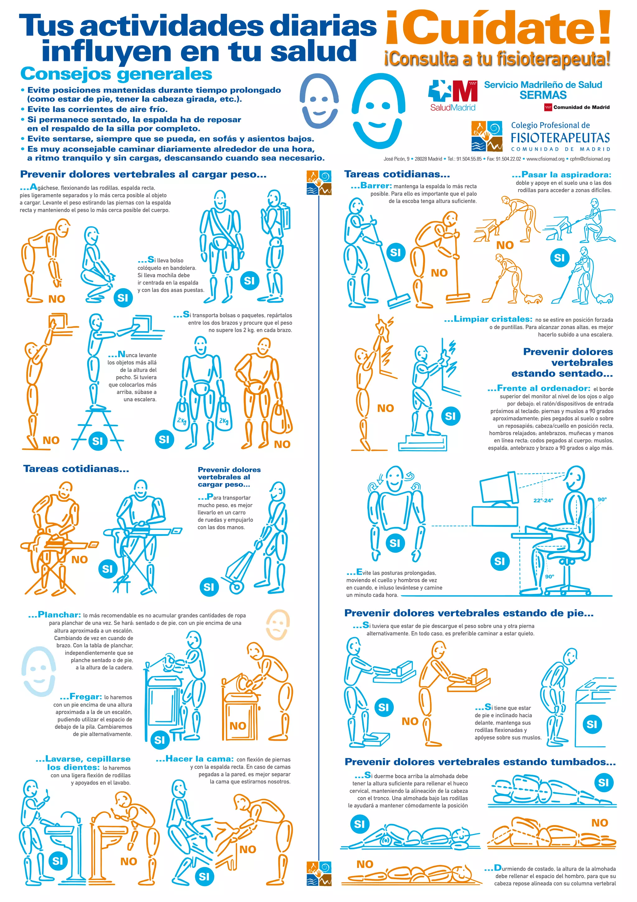 Higiene postural folleto | PDF