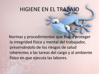 Higiene, seguridad y calidad de vida en el trabajo | PDF