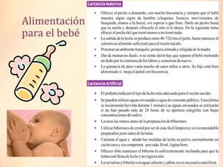 Alimentación
para el bebé

 