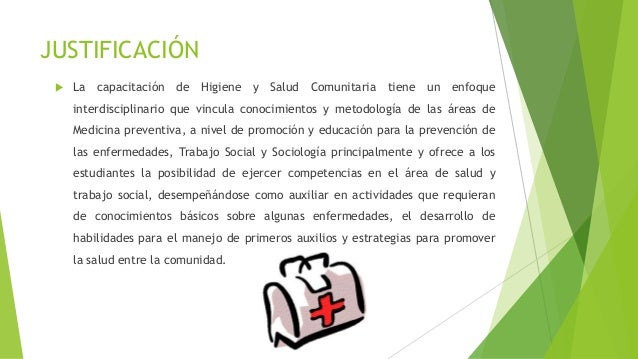 Higiene y salud comunitaria (justificación)