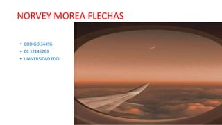 NORVEY MOREA FLECHAS
• CODIGO 34496
• CC 12145263
• UNIVERSIDAD ECCI
 