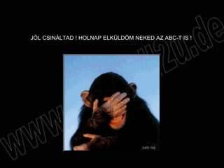 JÓL CSINÁLTAD  !  HOLNAP ELKÜLDÖM NEKED AZ ABC-T IS  !  