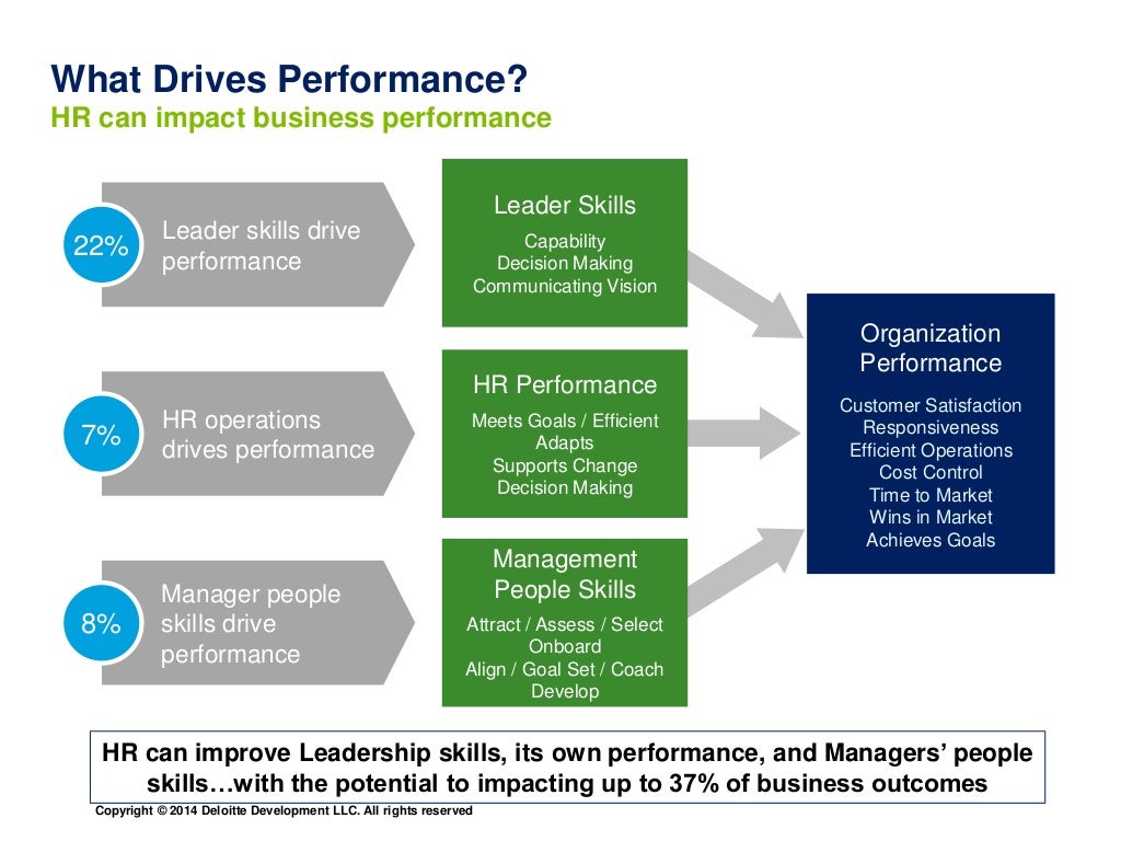 What Drives Performance? HR can