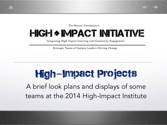 what does project impact stand for