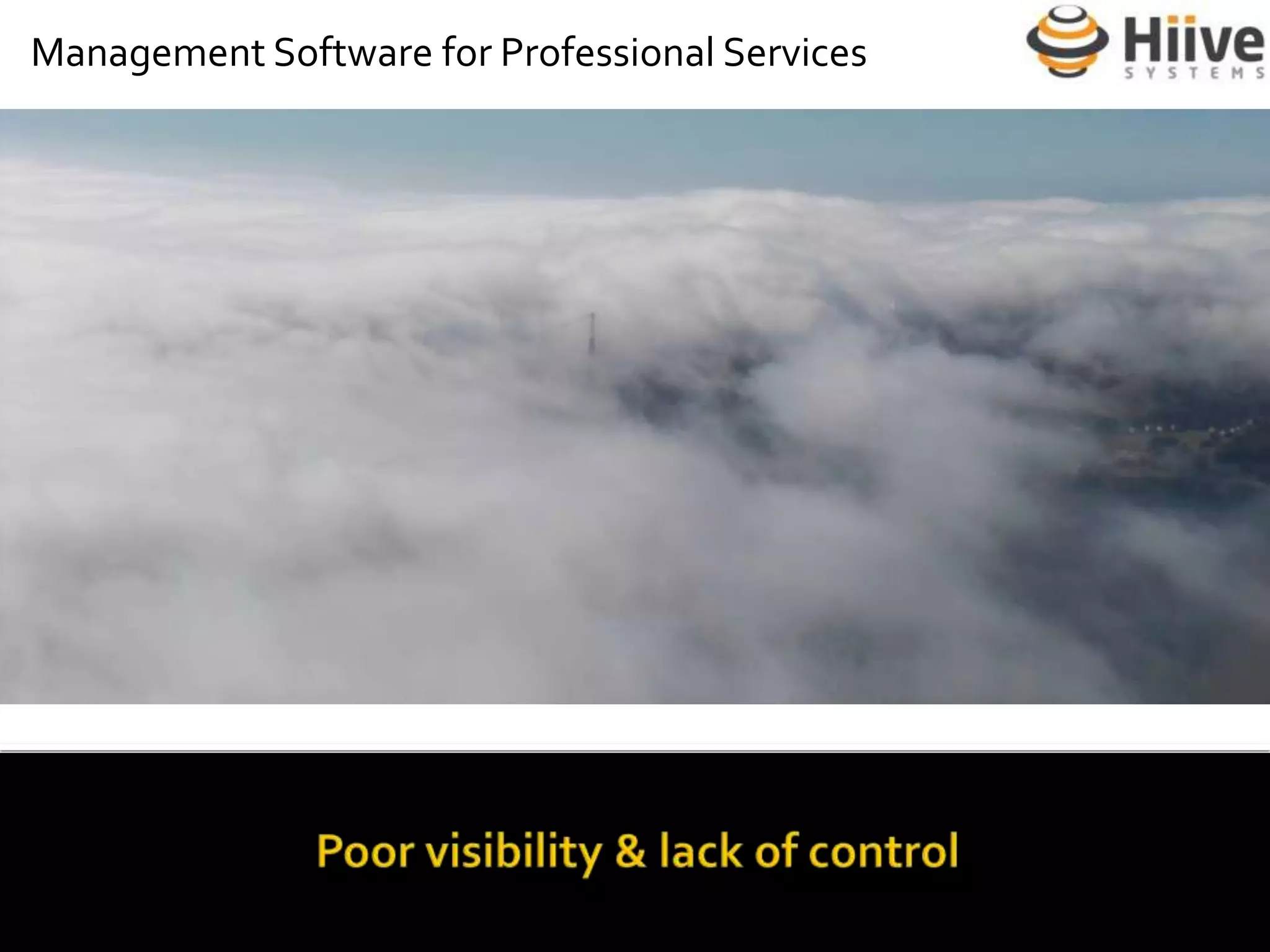 Poor visibility & lack of control