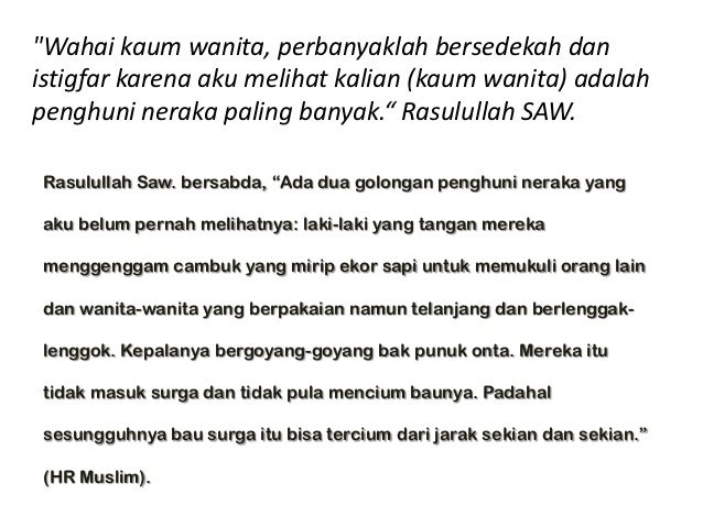 Wanita Yang Dirindukan Surga