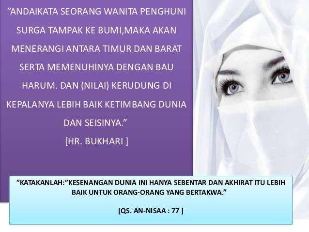 Wanita yang dirindukan Surga