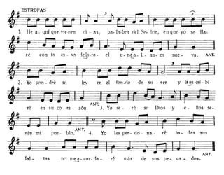 1. He a- qní que vie-nen dí - as, pa-Ja-bra del Sr- ñor, en que yo se lIa-
fLt~E~~~ iTIré con la ca-.,a (lels-ra- el u-naa- Ji. an- za nl1e- va. ANr.
--- ~
másréno me él- cor. da-'''''--
télSfa! -
~~y e~~S-;-J~
ANT.
ré en Sll co- m _ Z611. 3. Yo se· ré S11 Dios y e- nos se·
t$~~~ANT. • d
rán mi pue - DIo. 4. Yo les per- do - na - re ta - as sus
~~---=---=-J_~----=J=-----.~~IANT.
de sns pe - ca - dos.
 