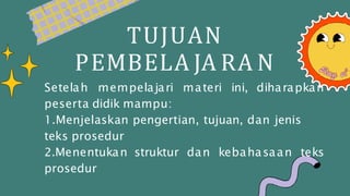 Untuk memudahkan pembaca maupun pendengar agar dapat mengikuti langkah atau perintah dari isi teks p