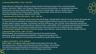 Sejarah dan Kejayaan Daulah Usmaniyah: Dari Awal hingga Keruntuhan | PDF