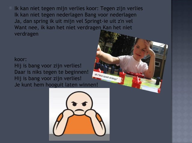 Hij kan niet tegen zijn verlies | PPT