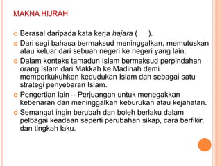 Bermaksud hijrah Pengertian Hijrah,