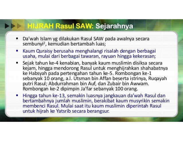 HIJRAH: Berubah, Berpindah, Change, Inovasi