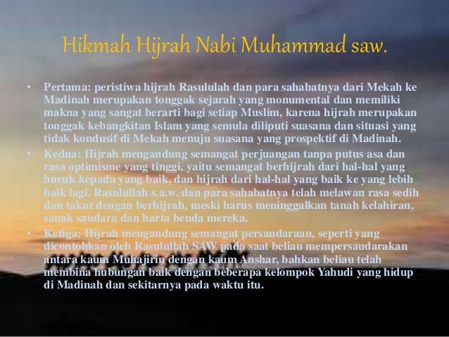 Sejarah Hijrah Nabi Muhammad Ke Madinah - Seputar Sejarah