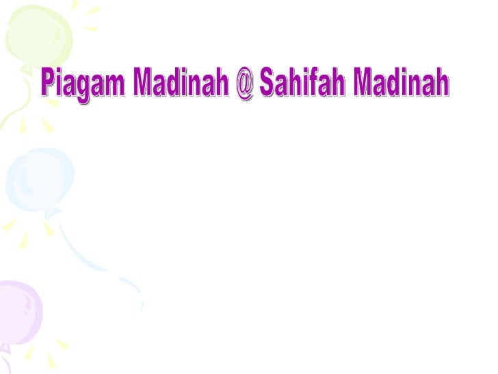 Hijrah & piagam madinah