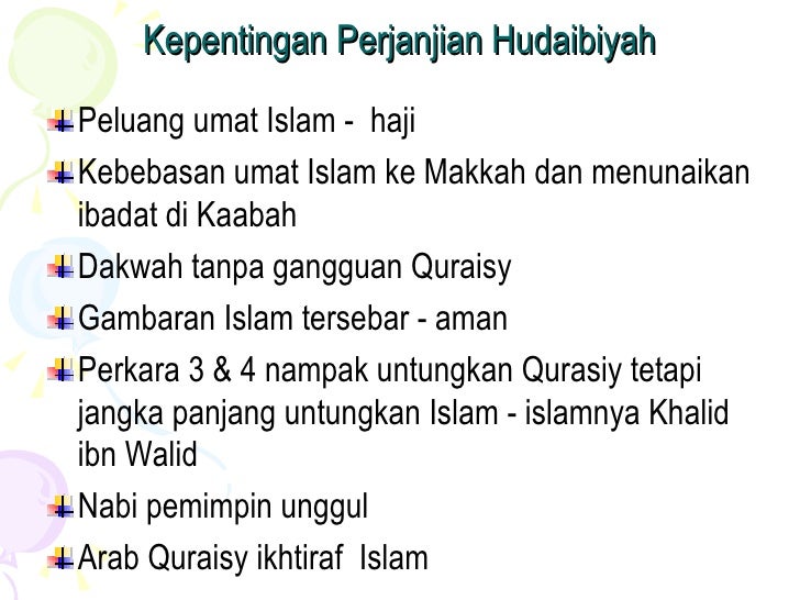 Soalan Esei Sejarah Perjanjian Hudaibiyah - Selangor c