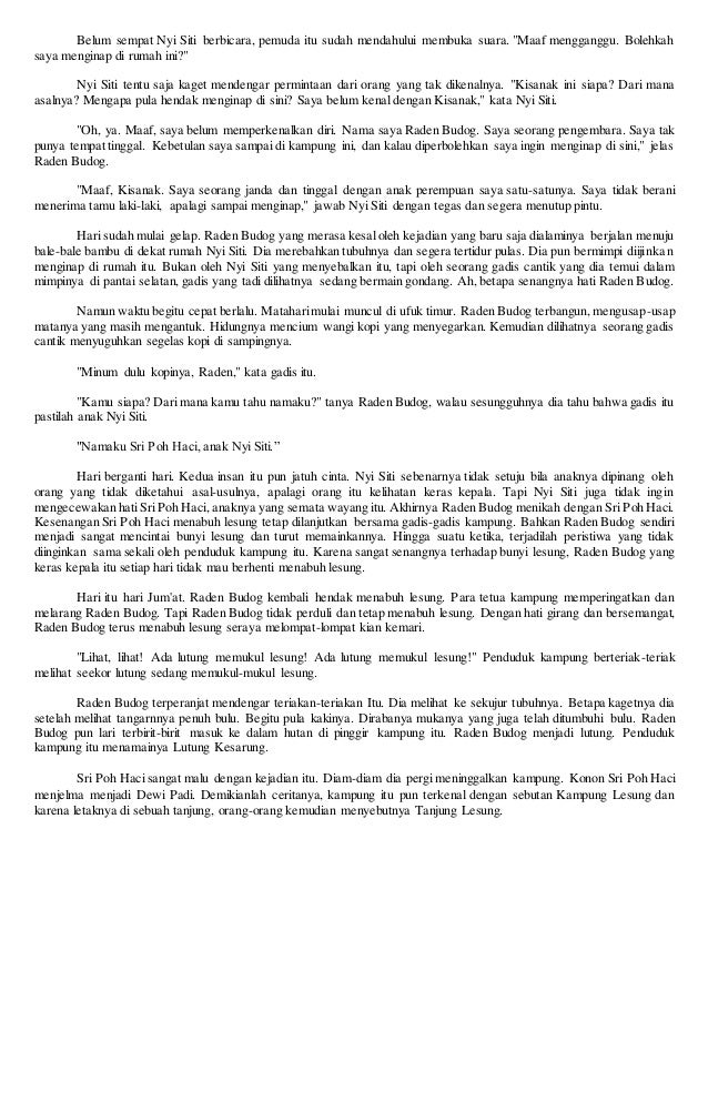 Hikayat Tanjung Lesung Hikayat Tanjung Lesung