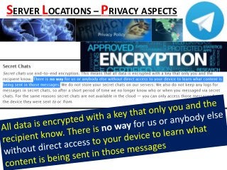 SERVER LOCATIONS – PRIVACY ASPECTS
 