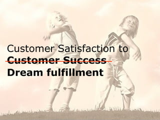 Customer Satisfaction to
Customer Success
Dream fulfillment


                       henryjacob.com
 