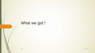 What we got?
17/ May/ 16
36
hiking
 