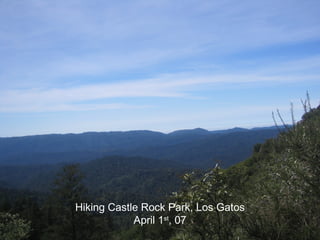 Hiking Castle Rock Park, Los Gatos April 1 st , 07 