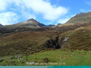 Waterfalls along Gleann Licht 