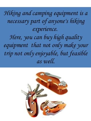 Hiking And Camping Equipment  Slide 2