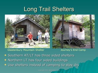 long trail shelters