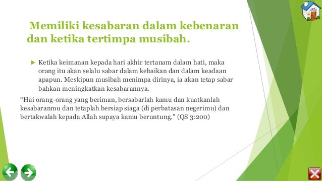 Hikmah beriman kepada hari akhir dan membiasakan perilaku