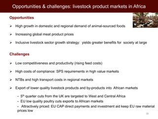 Linking famers to (high value) livestock product markets: Opportunities and challenges in southern and eastern Africa 