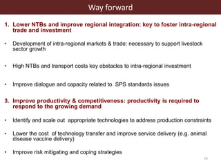 Linking famers to (high value) livestock product markets: Opportunities and challenges in southern and eastern Africa 