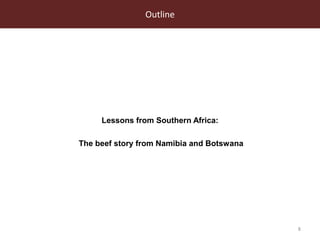 Linking famers to (high value) livestock product markets: Opportunities and challenges in southern and eastern Africa 