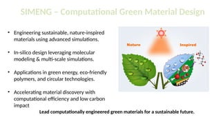 Multiscale Computational Design of Advanced Green Materials for Energy ...