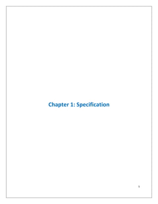 5
Chapter 1: Specification
 