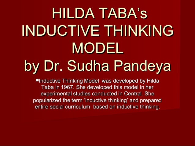hilda taba model curriculum development ppt Week 3 interaction, taba & contemporary model ppt video online.